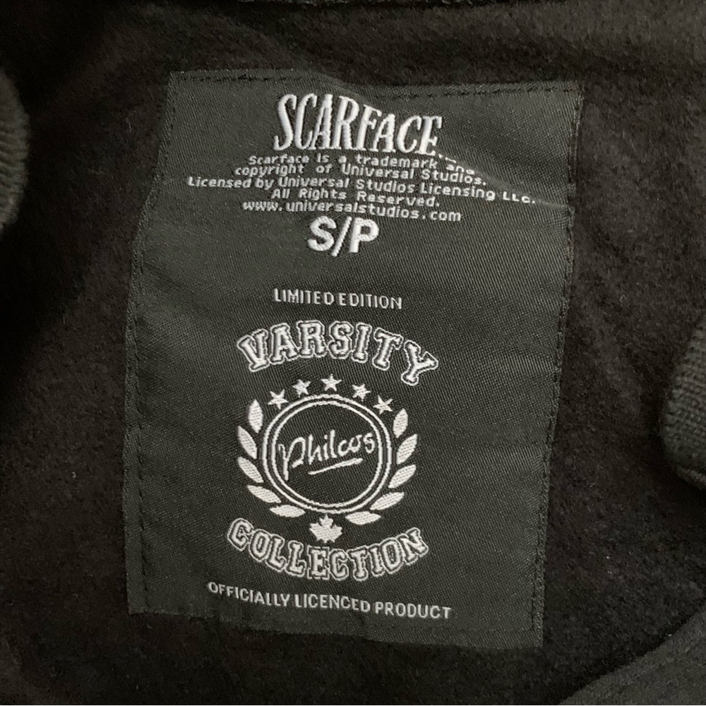 Vintage Scarface Tony Montana Al Pacino Limited Edition Varsity Jacket Men Small - Picture 10 of 14
